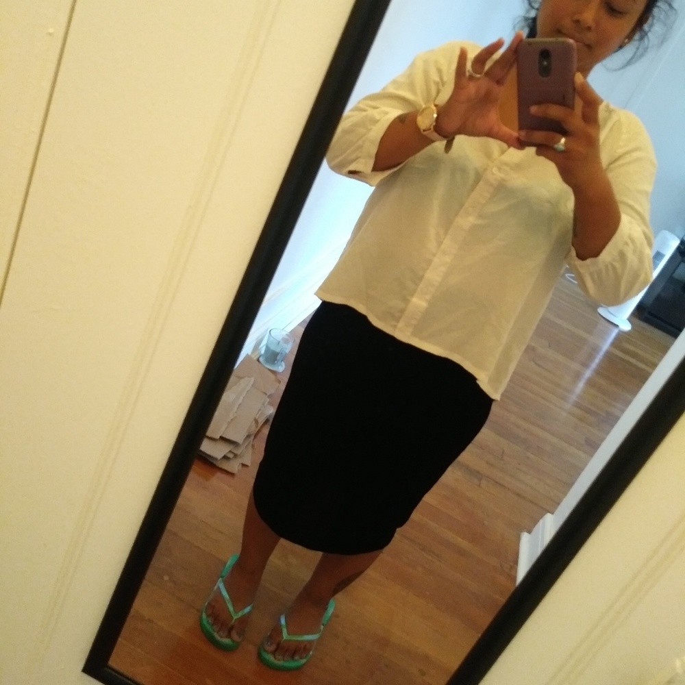 Cream colored blouse